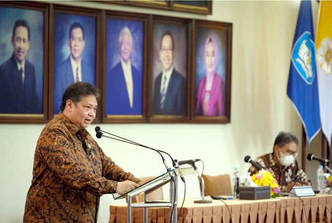 Menko Perekonomian Airlangga Hartanto (ISTIMEWA FOR RADAR KUDUS)