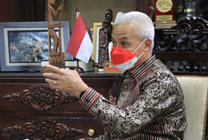 Gubernur Jateng Ganjar Pranowo (HUMAS PEMPROV JATENG FOR RADAR KUDUS)