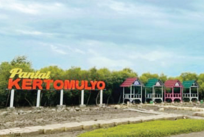 POTENSI: Kawasan wisata mangrove di Desa Kertomulyo Kecamatan Trangkil bakal ditetapkan jadi desa wisata berdasarkan SK Bupati Pati. (ACHMAD ULIL ALBAB/RADAR KUDUS)