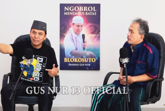 Bambang Tri Mulyono dan Gus Nur dalam podcast. (ISTIMEWA)