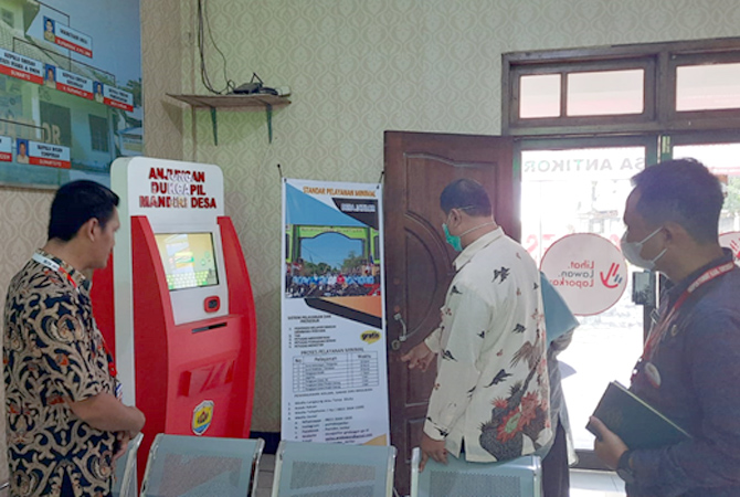 LAYANAN: Mesin ADM Desa yang ada di Desa Jatilor Kecamatan Godong. (INTAN MAYLANI SABRINA/RADAR KUDUS)