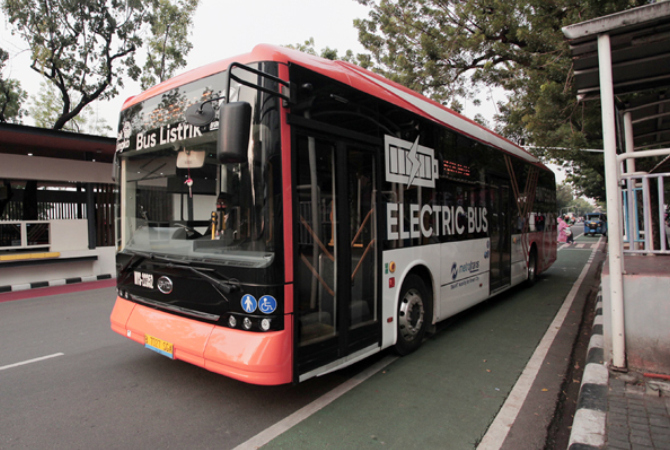 Bus Listrik Transjakarta (Dery Ridwansah/JawaPos.com)