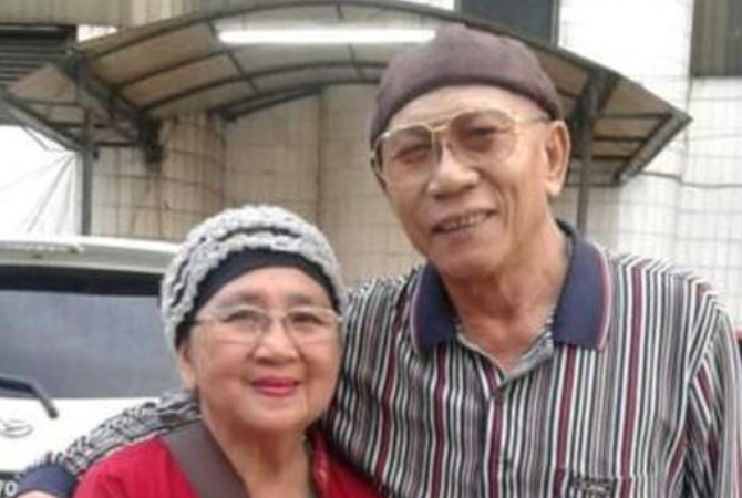 Muin Zachry bersama almarhum istrinya (Foto: dok. Istimewa)