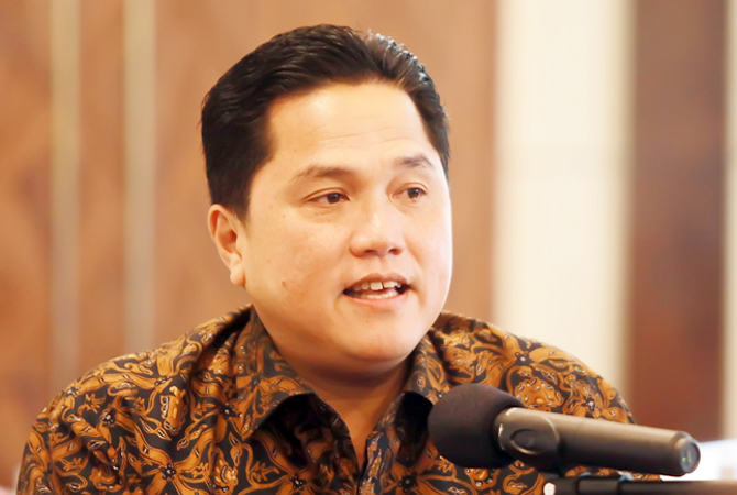 Menteri BUMN Erick Thohir (Dery Ridwansah/JawaPos.com)