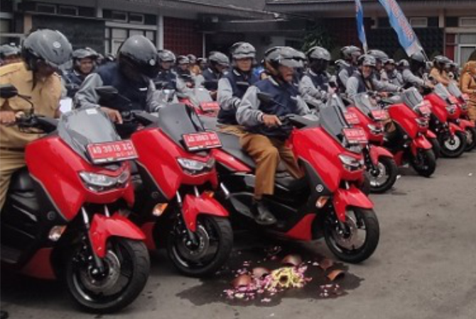 ILLUSTRASI: Ratusan Kades di Wonogiri mendapat motor dinas Yamaha N-Max dari Pemkab Wonogori. (DOK. RADAR SOLO)