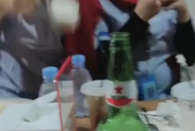 VIRAL: Viral video pendek karyawan pabrik di Jepara diduga melakukan pesta miras saat berbuka puasa baru-baru ini. (ISTIMEWA)