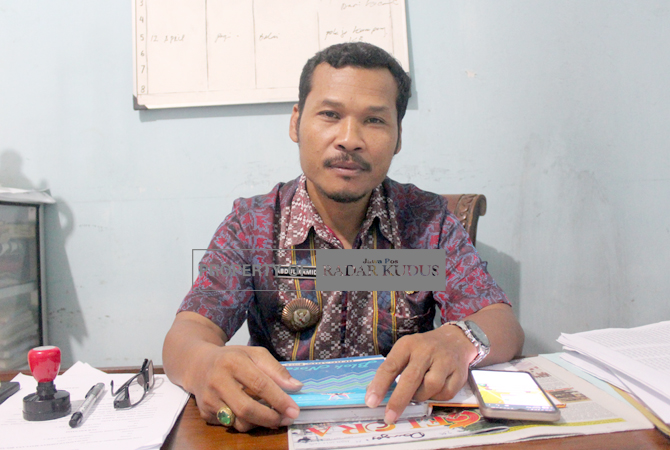 Kepala Desa Dongos, Abdul Kamid (NIBROS HASSANI/RADAR KUDUS)
