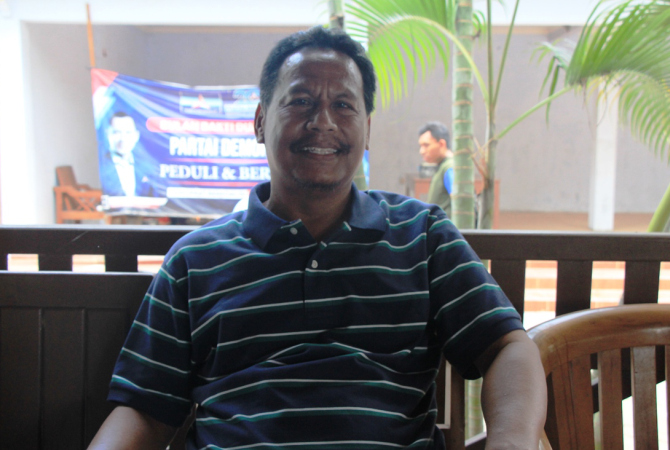 FOTO WAJAH: Harno, Ketua Dewan Pimpinan Cabang (DPC) Demokrat Kabupaten Rembang. (WISNU AJI/RADAR KUDUS)