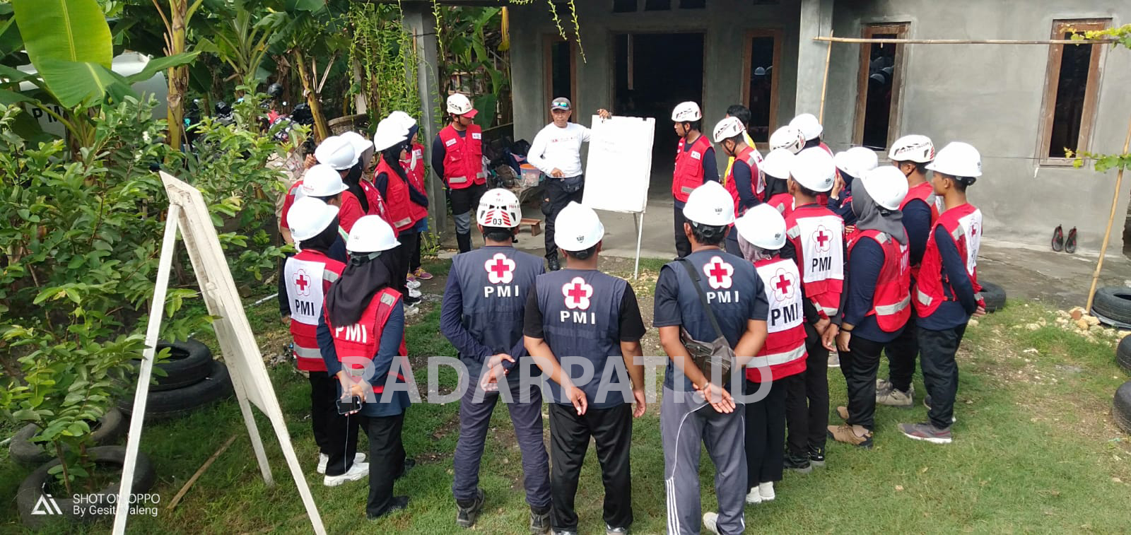 DIGEMBLENG: PMI Grobogan lakukan pelatihan peningkatan kapasitas Tim WASH kepada relawan. (INTAN MAYLANI SABRINA)