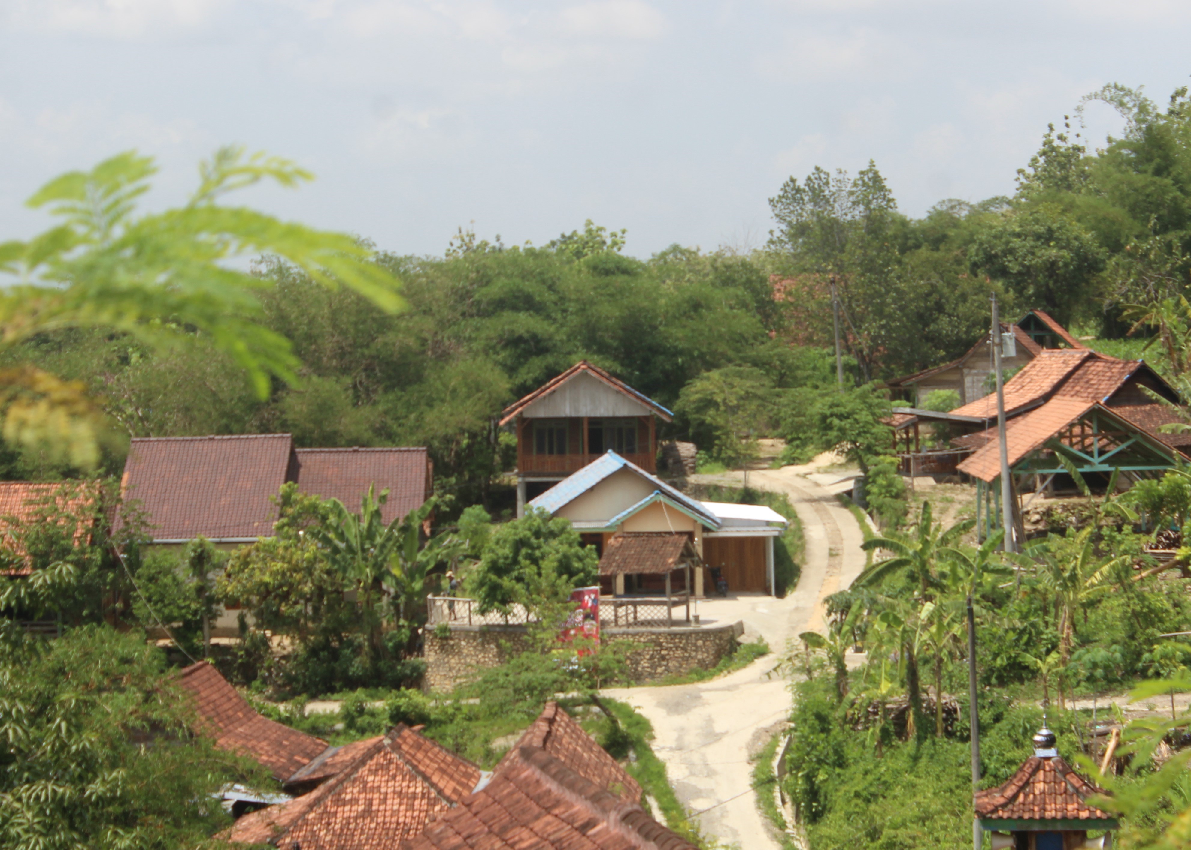 KAWASAN PEDALAMAN: Permukiman di Kecamatan Randublatung masih banyak yang menggunakan model bangunan tradisional. (ARIF FAKHRIAN KHALIM/RADAR KUDUS)