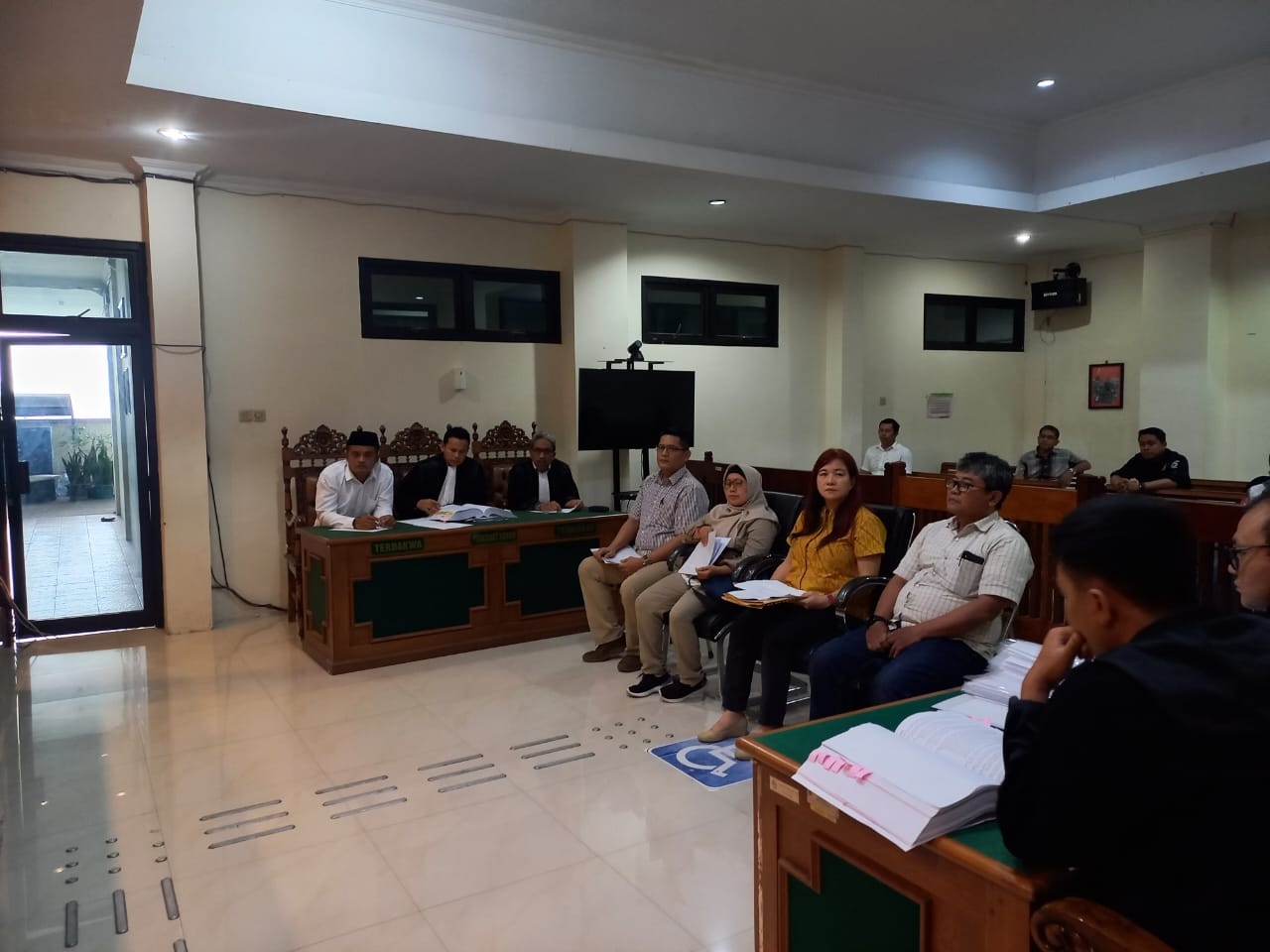 SAKSI REKANAN : Kejari Grobogan mendatangkan saksi dari rekanan terdakwa SAP dalam kasus tindak pidana pajak di PN Tipikor Semarang, kemarin. (KEJARI GROBOGAN)