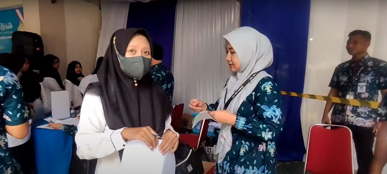 BUKA LOWONGAN CPNS: Para peserta mengikuti seleksi PPPK di Solo pada akhir 2023 lalu .