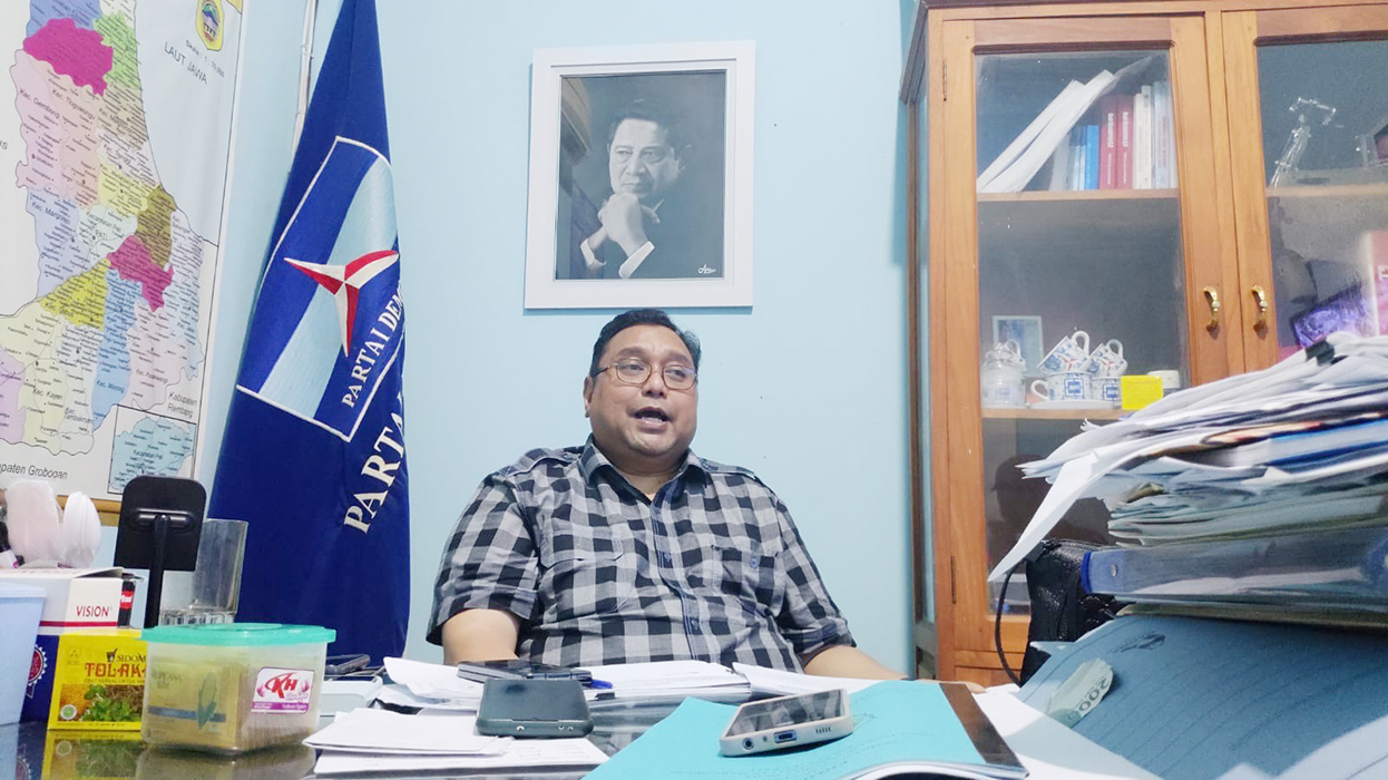 Joni Kurnianto Ketua Dewan Pimpinan Cabang Partai Demokrat Pati