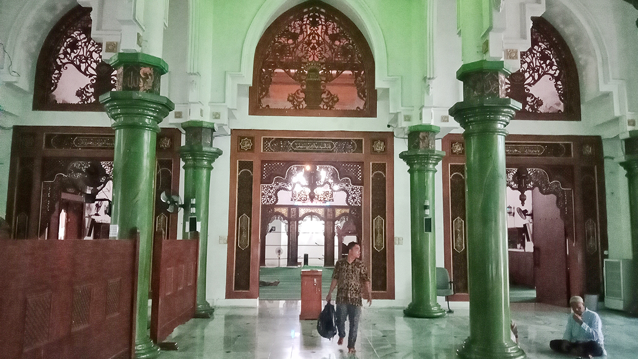 UNIK: Ornamen ukiran jadi unsur seni pada gaya arsitektur masjid.