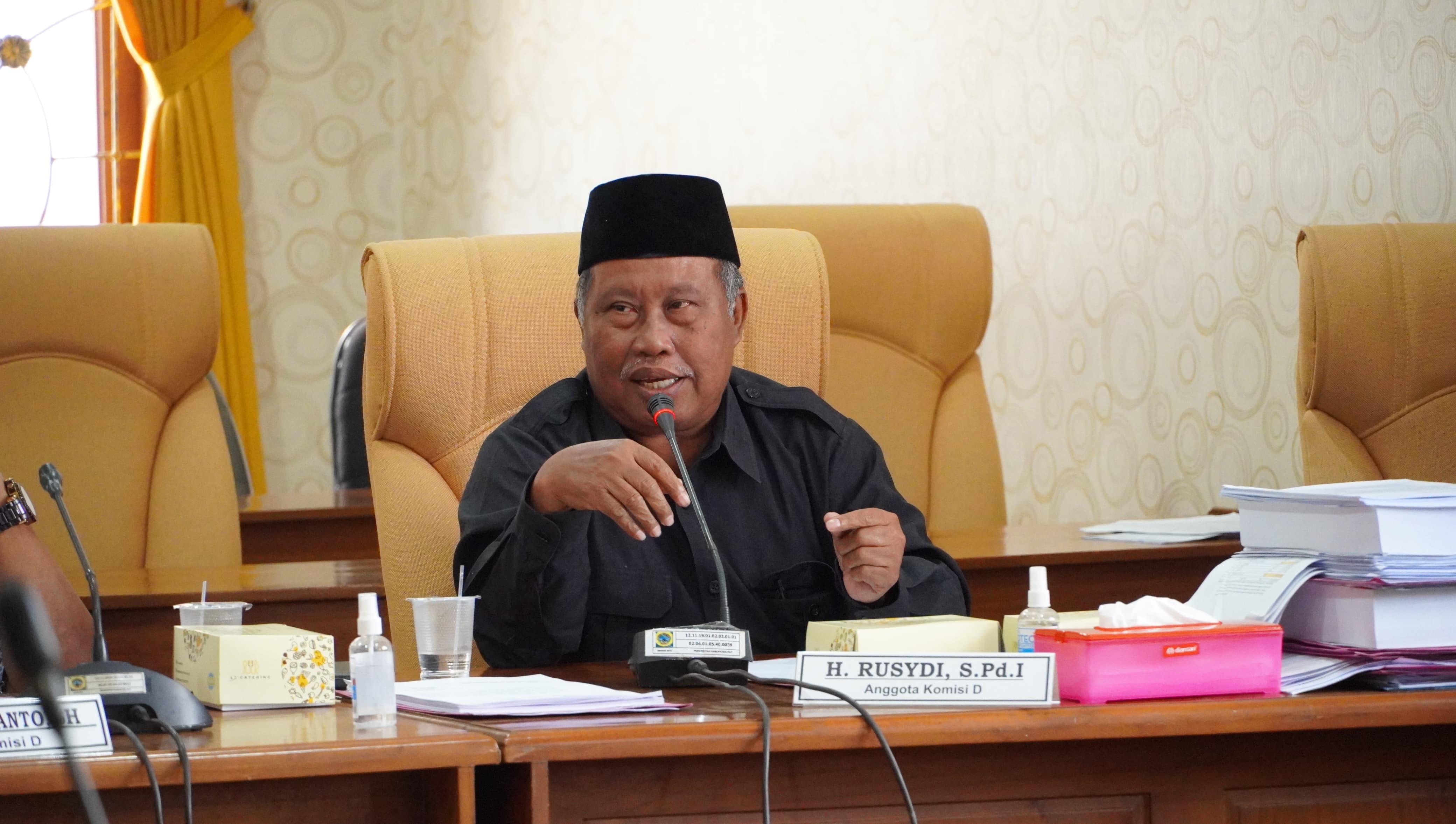 H. Rusydi saat menjadi anggota  Komisi D DPRD Pati periode 2019-2024.