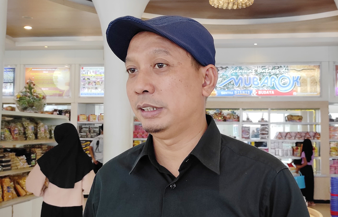 KETERANGAN : Marketing Manager Mubarok Food Cipta Delicia Muhammad Kirom.