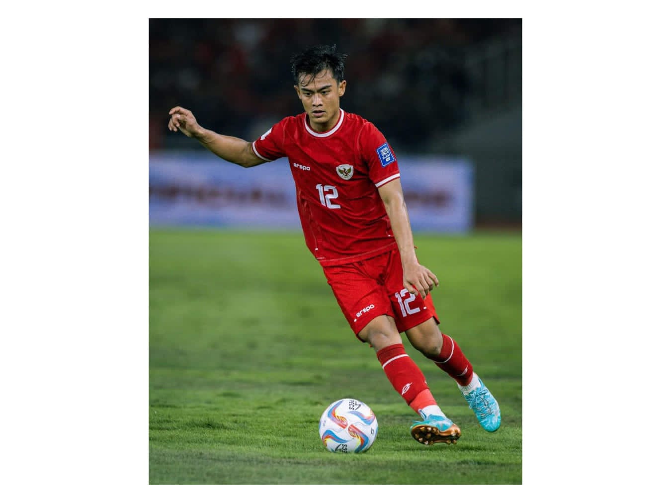 GACOR : Aksi Pratama Arhan dalam pertandingan melawan Vietnam (21/3) di Stadion Gelora Bung Karno Senayan Jakarta. (FACEBOOK PRATAMA ARHAN)