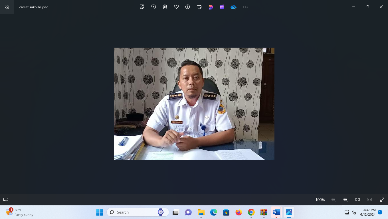 Camat Sukolilo Andrik Sulaksono