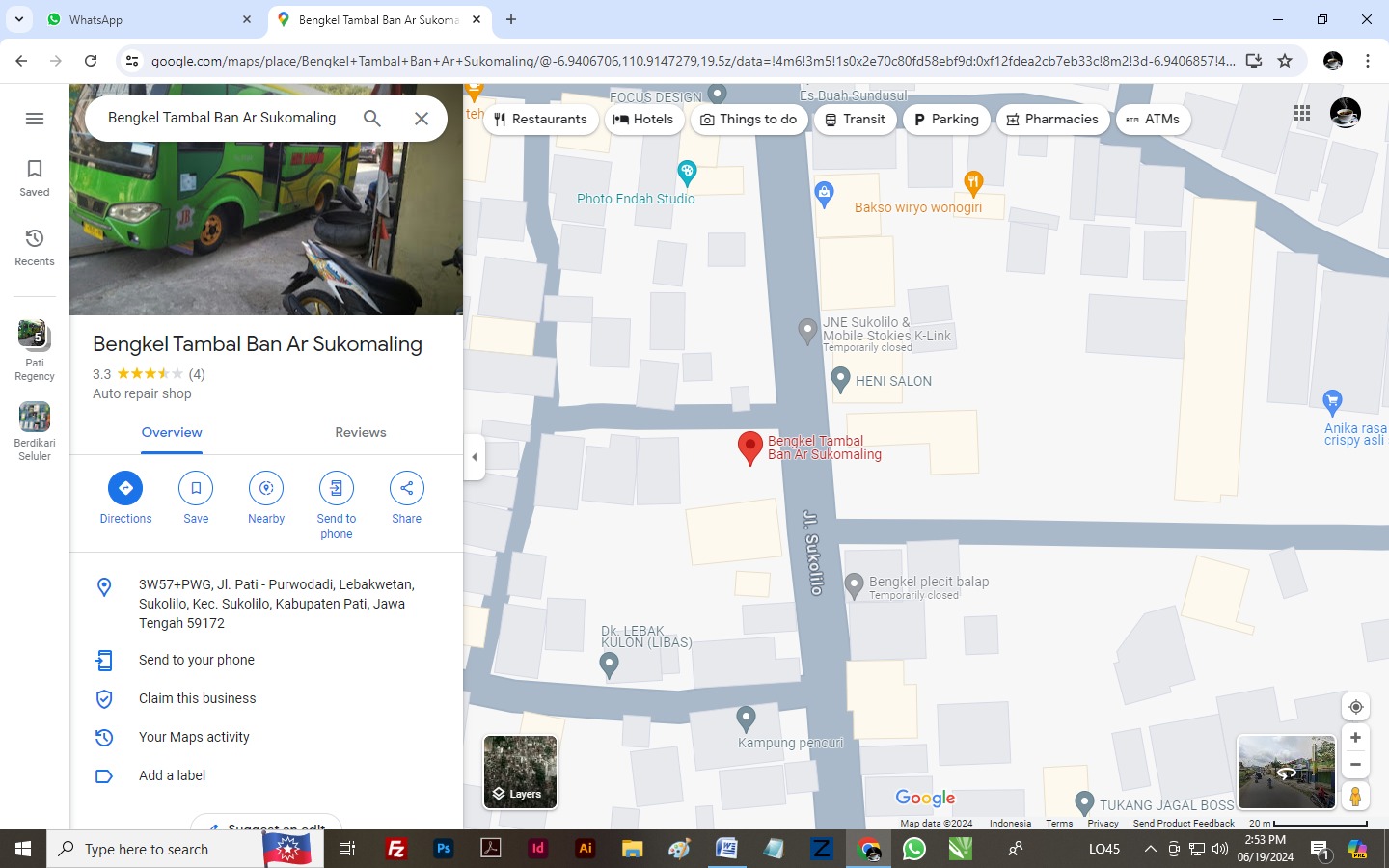ULAH NETIZEN USIL: Terlihat peta di Google Maps area Kecamatan Sukolilo masih dijahili netizen dengan tag tempat yang diskriminatif. (TANGKAPAN LAYAR GOOGLE MAPS)   &nbsp;
