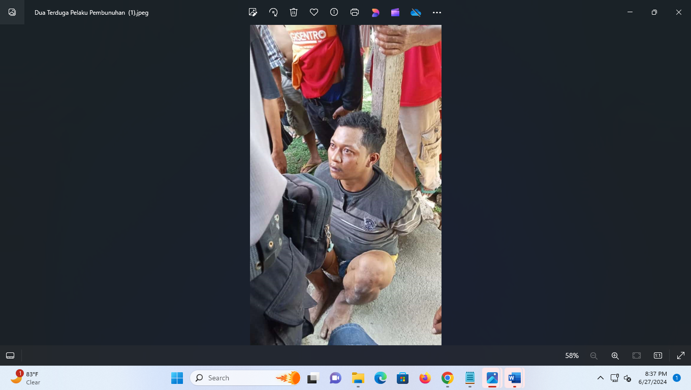 BERHASIL DITANGKAP: Dua terduga pelaku pembunuhan Dwi Kristiani, warga Desa Ngembak, Grobogan, berhasil dibekuk. (POLRES GROBOGAN UNTUK RADAR KUDUS)