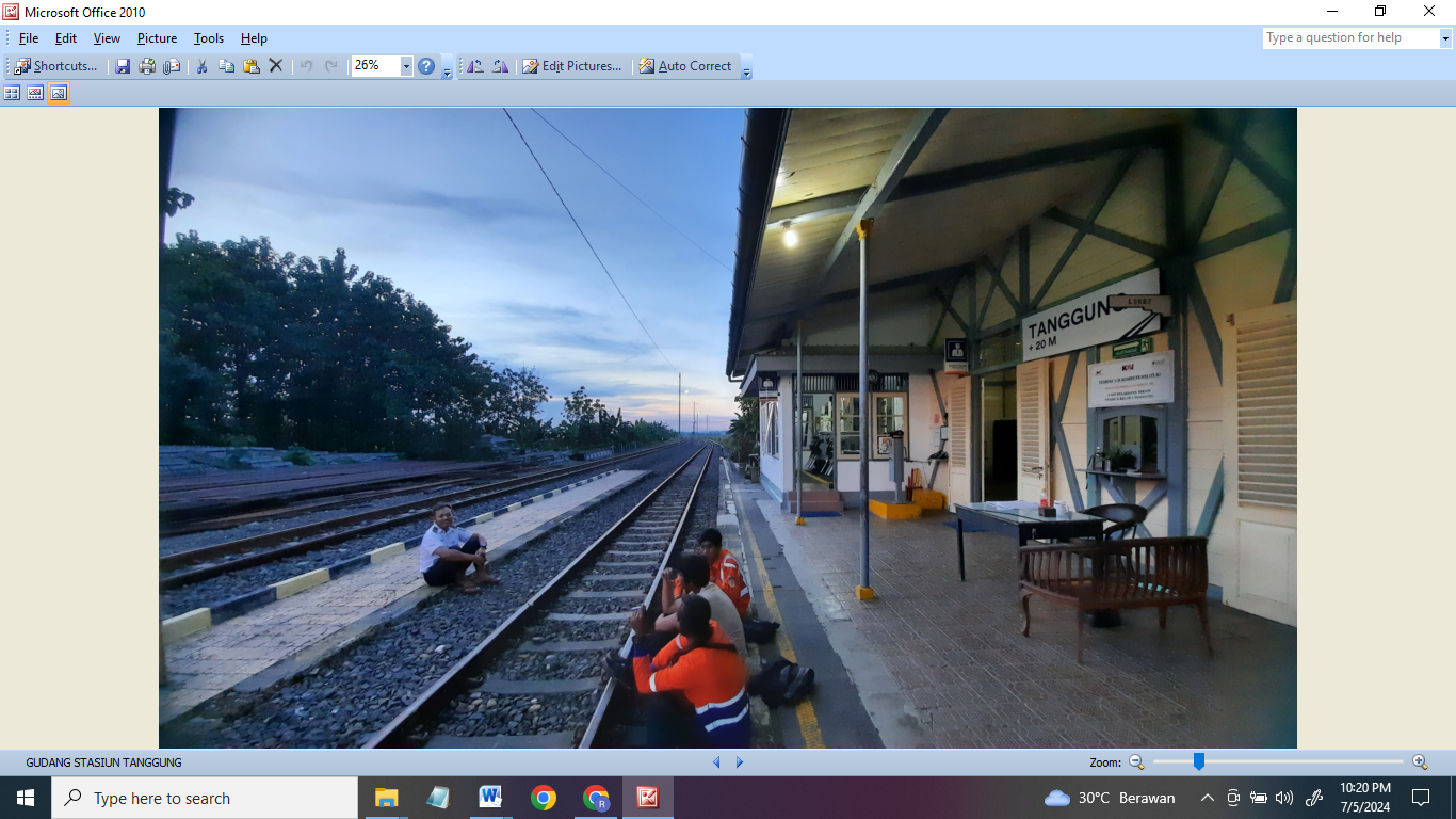 EKONOMI: Stasiun tertua di Indonesia yakni Stasiun Tanggung yang ada di Kecamatan Tanggungharjo masih aktif hingga saat ini. (INTAN MAYLANI SABRINA/RADAR KUDUS)