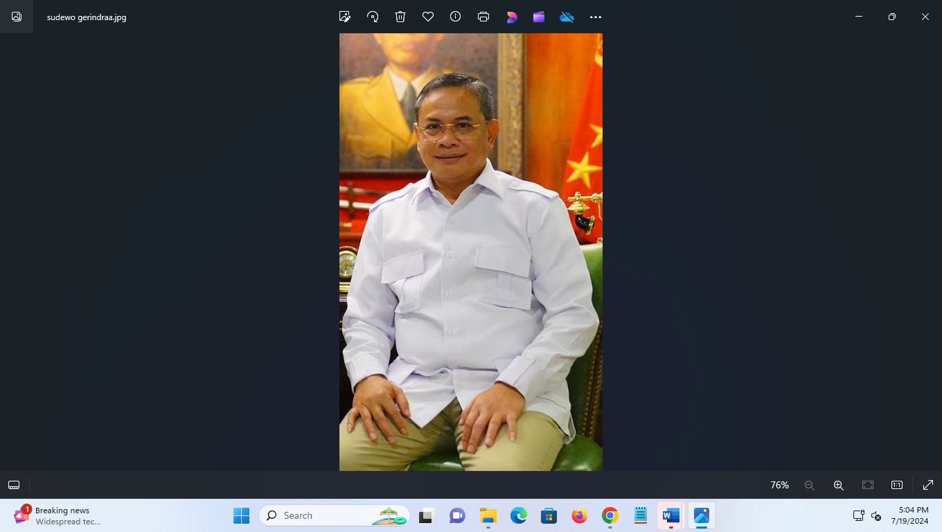 KANDIDAT KUAT: Bacabup Pati dari Partai Gerindra, Sudewo. (ACHMAD ULIL ALBAB/RADAR KUDUS)