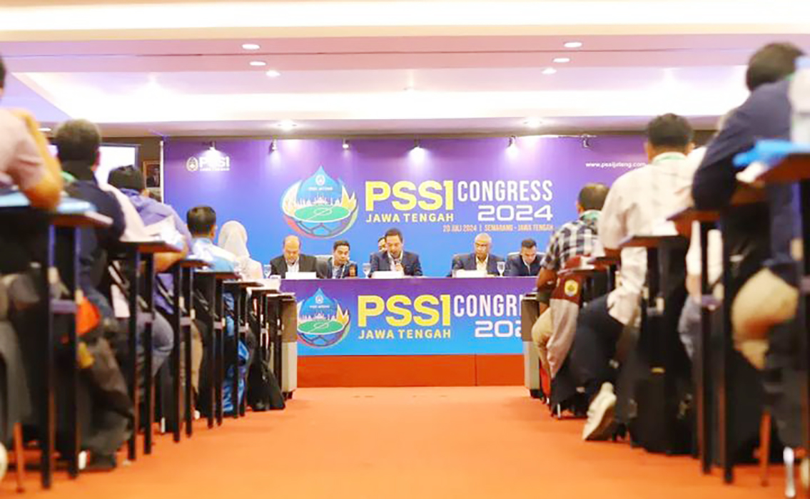 SAH: Pengurus Asprov PSSI Jateng menggelar kongres biasa di Semarang belum lama ini. (PSSI JATENG UNTUK RADARPATI.ID)