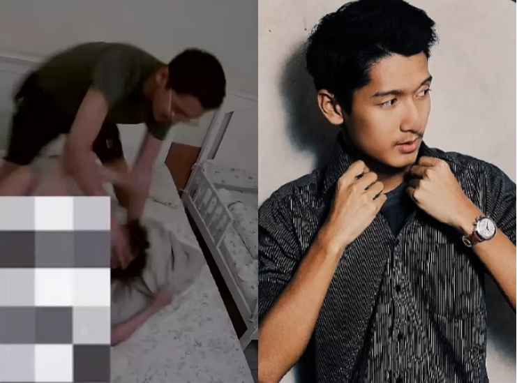 KEKERASAN: Tangkapan layar cctv ketika melakukan KDRT. (Sumber: IG)