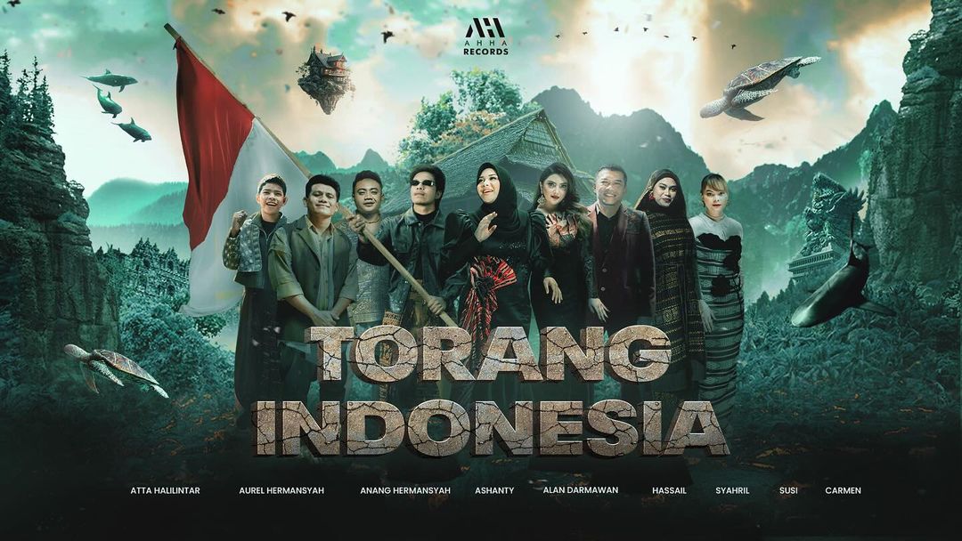 Poster Lagu Torang Indonesia (IG attahalilintar)