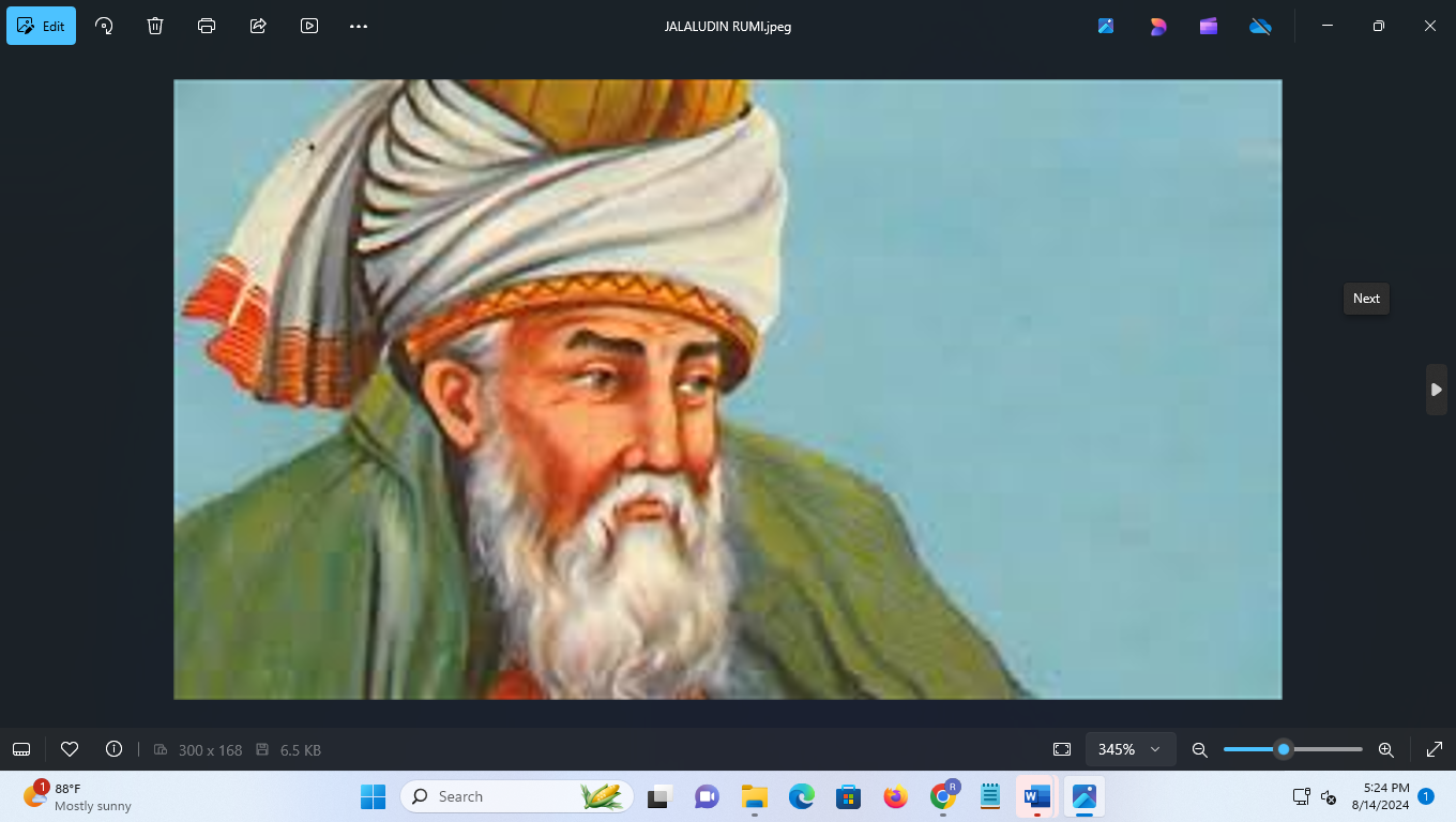 Tokoh Ulama: Jalaludin Rumi. (istimewa)