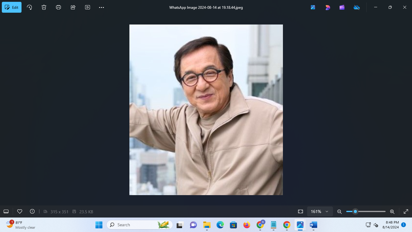 ILUSTRASI: Jackie Chan. (sumber: FB)