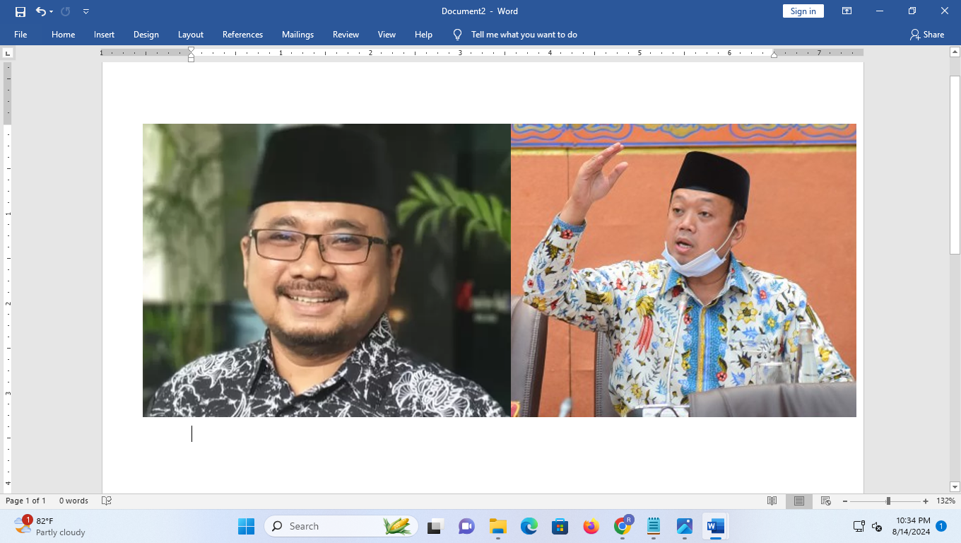 TERIMA PENGHARGAAN: Menag RI Gus Yaqut (kiri), Anggota DPR RI Nusron Wahid (kanan). (istimewa)