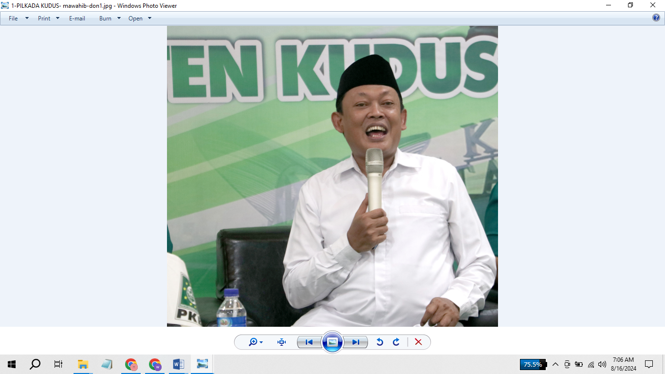 SOSIALISASI DIRI: Bacawabup Kudus Mawahib. (DONNY SETIYAWAN/RADARPATI.ID)