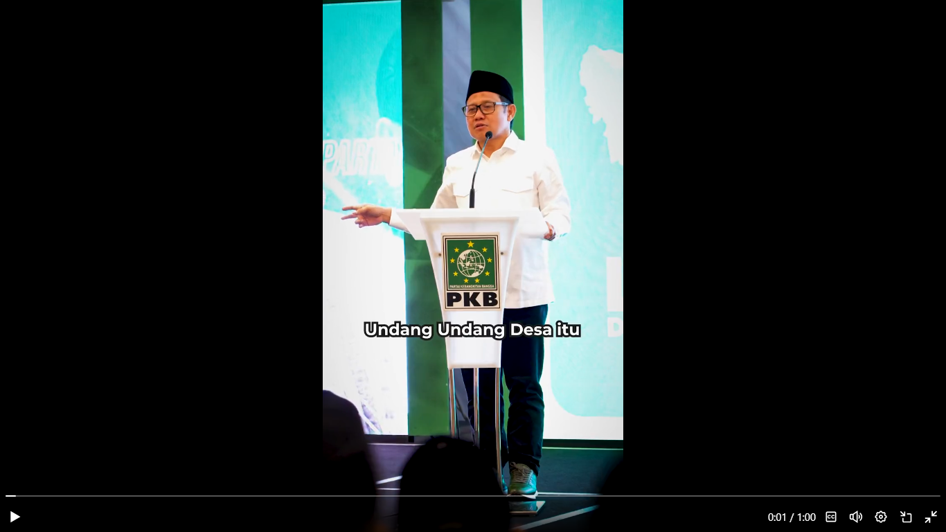 KOALISI DENGAN GERINDRA: Ketum PKB Muhaimin Iskandar (Cak Imin).