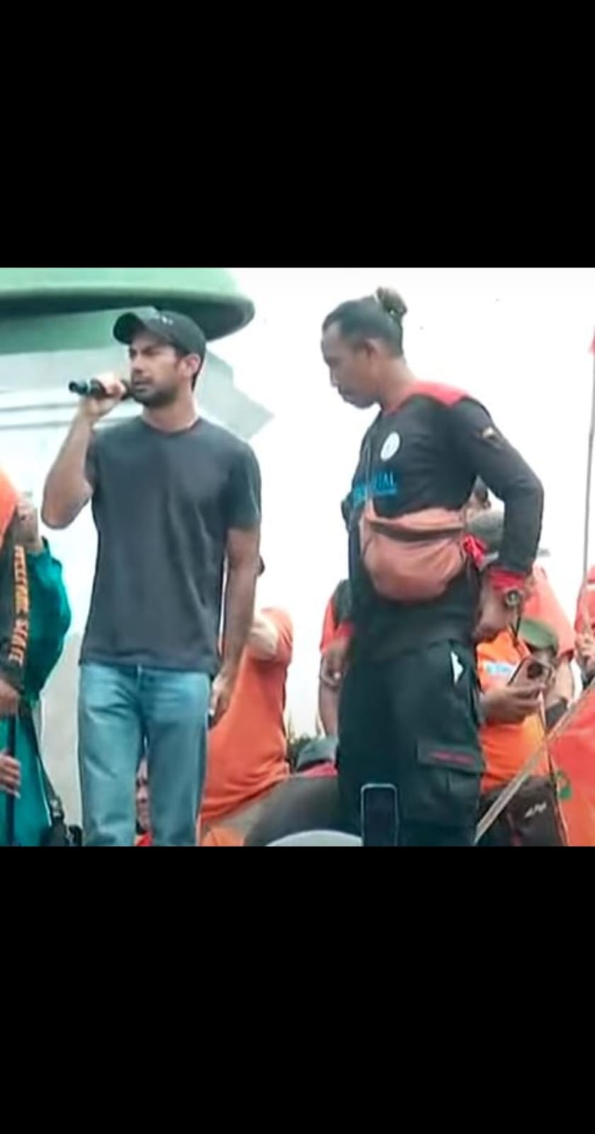 Reza Rahardian berunjuk rasa (istimewa)