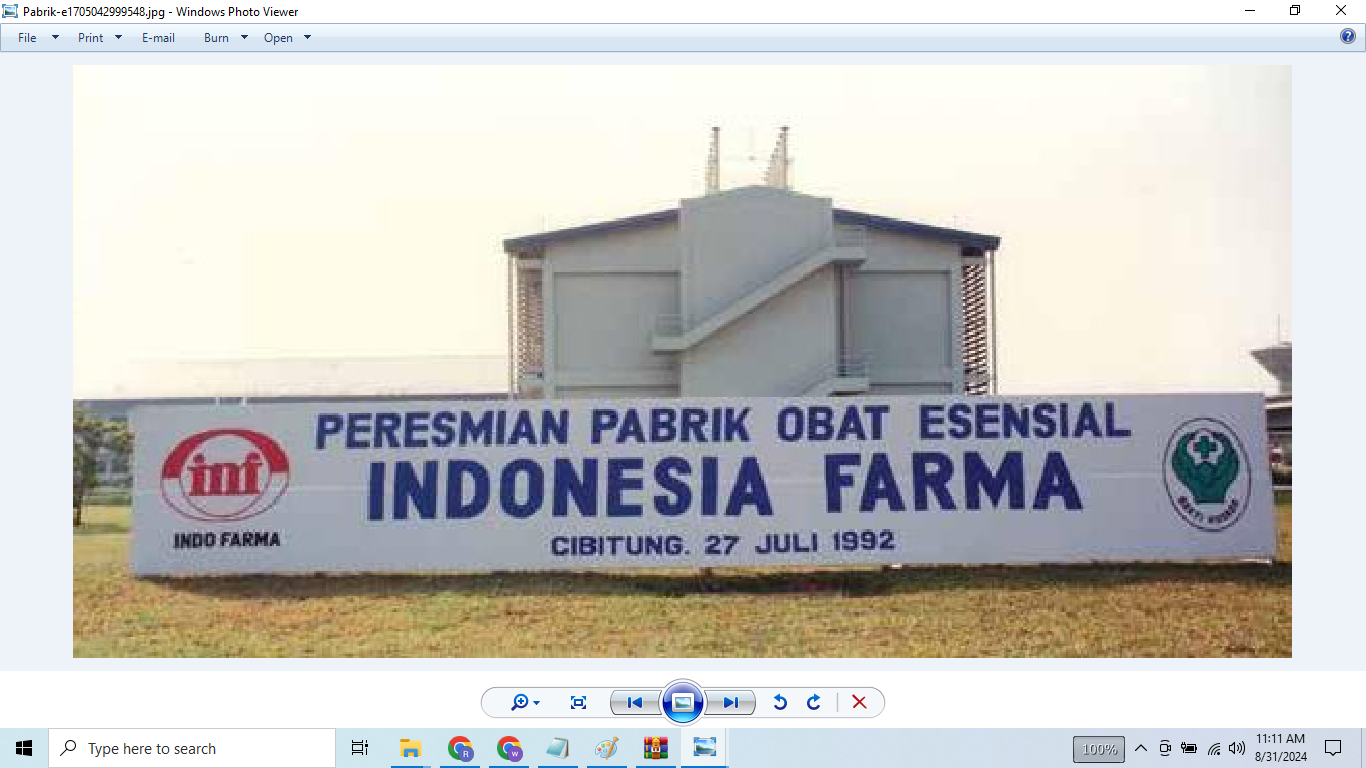 PT Indofarma TBK (sumber official web)