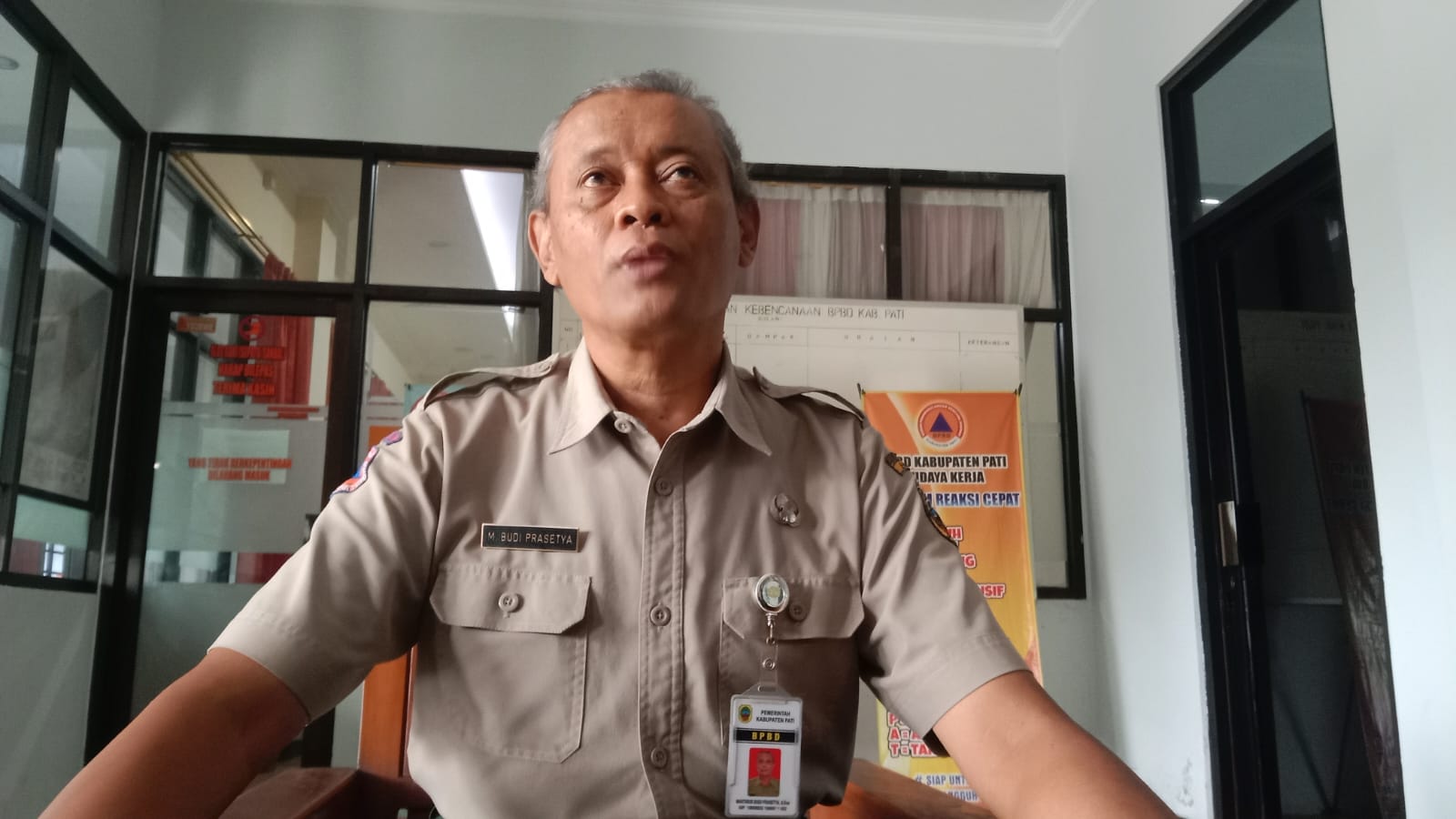 Kepala Pelaksana Harian BPBD Kabupaten Pati Martinus Budi Prasetya. RADARPATI.ID