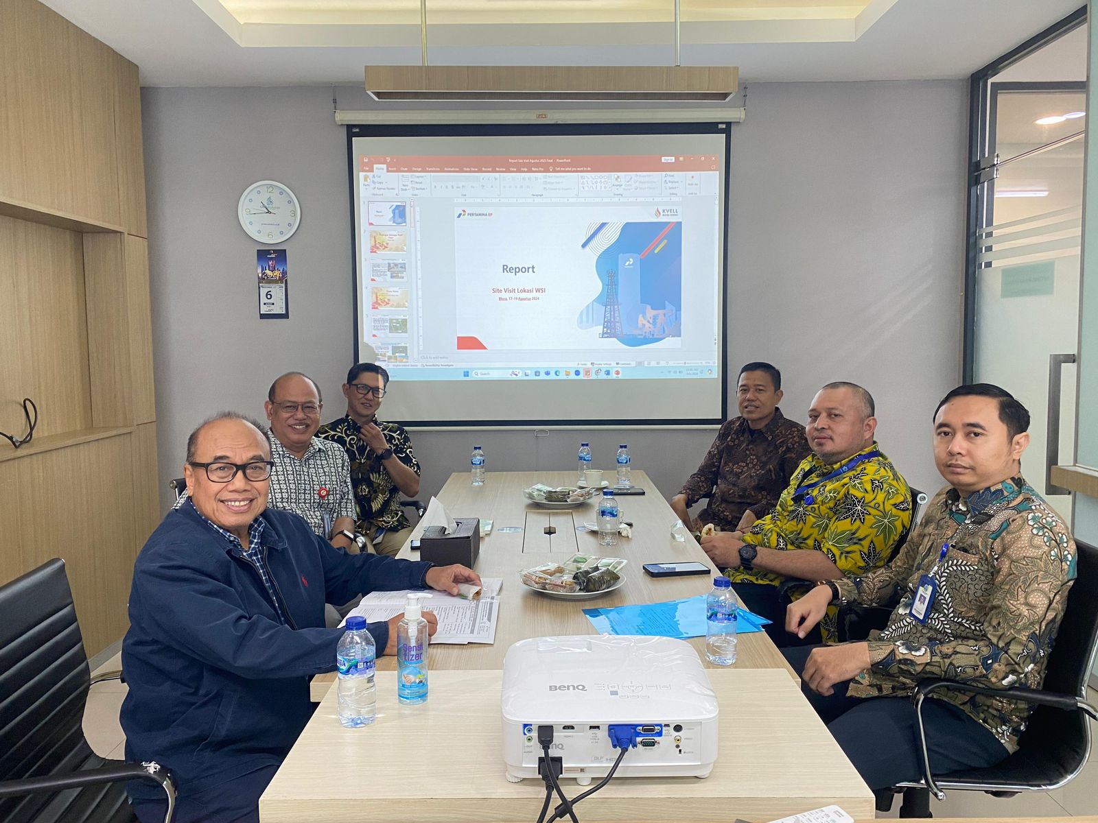 GENJOT: Jajaran pimpinan BUMD PT Blora Patra Energi (BPE) saat berkunjung ke Kivell Blora Energy (KBE). BPE UNTUK RADARPATI.ID
