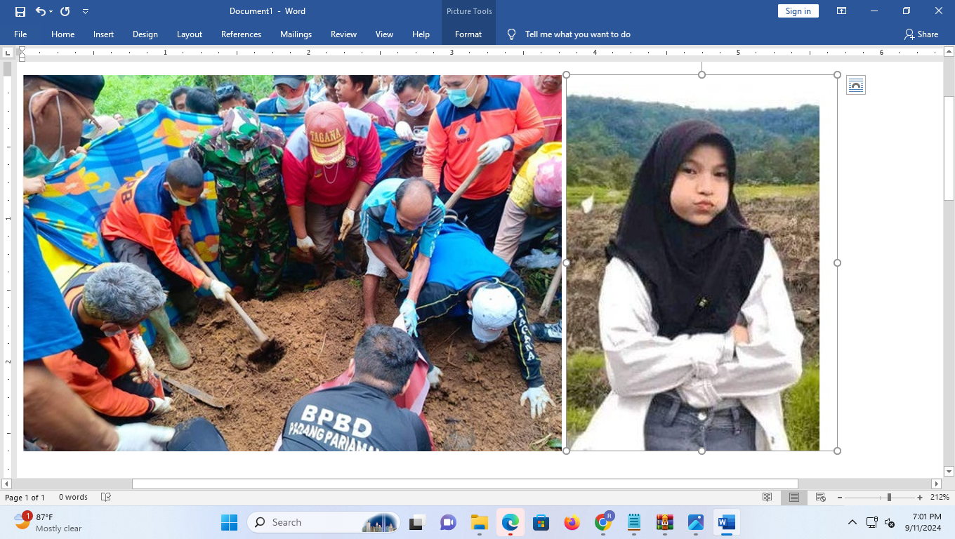 SADIS: Lokasi penemuan mayat gadis penjual gorengan Nia Kurnia Sari di Kabupaten Padang Pariaman, Sumatera Barat. (berbagi sumber)