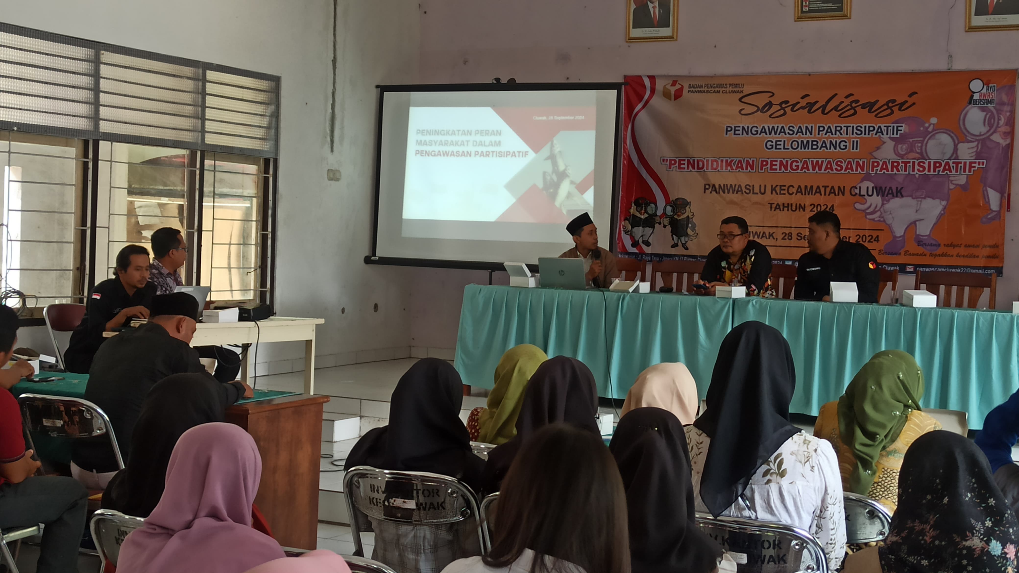 Panwascam Cluwak melibatkan anak muda gen Z untuk menjadi pengawas partisipatif di Pilkada 2024. BAWASLU PATI UNTUK RADARPATI.ID