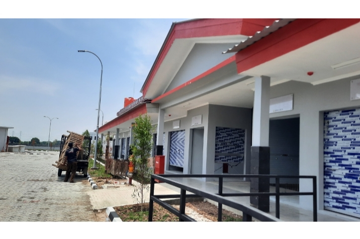 PUSAT PEREKONOMIAN: Kondisi Pasar Glendoh yang baru yang ada di kompleks Pasar Agro dan Pagi, Jalan Gajah Mada, Kuripan, Purwodadi. INTAN MAYLANI SABRINA/RADARPATI.ID