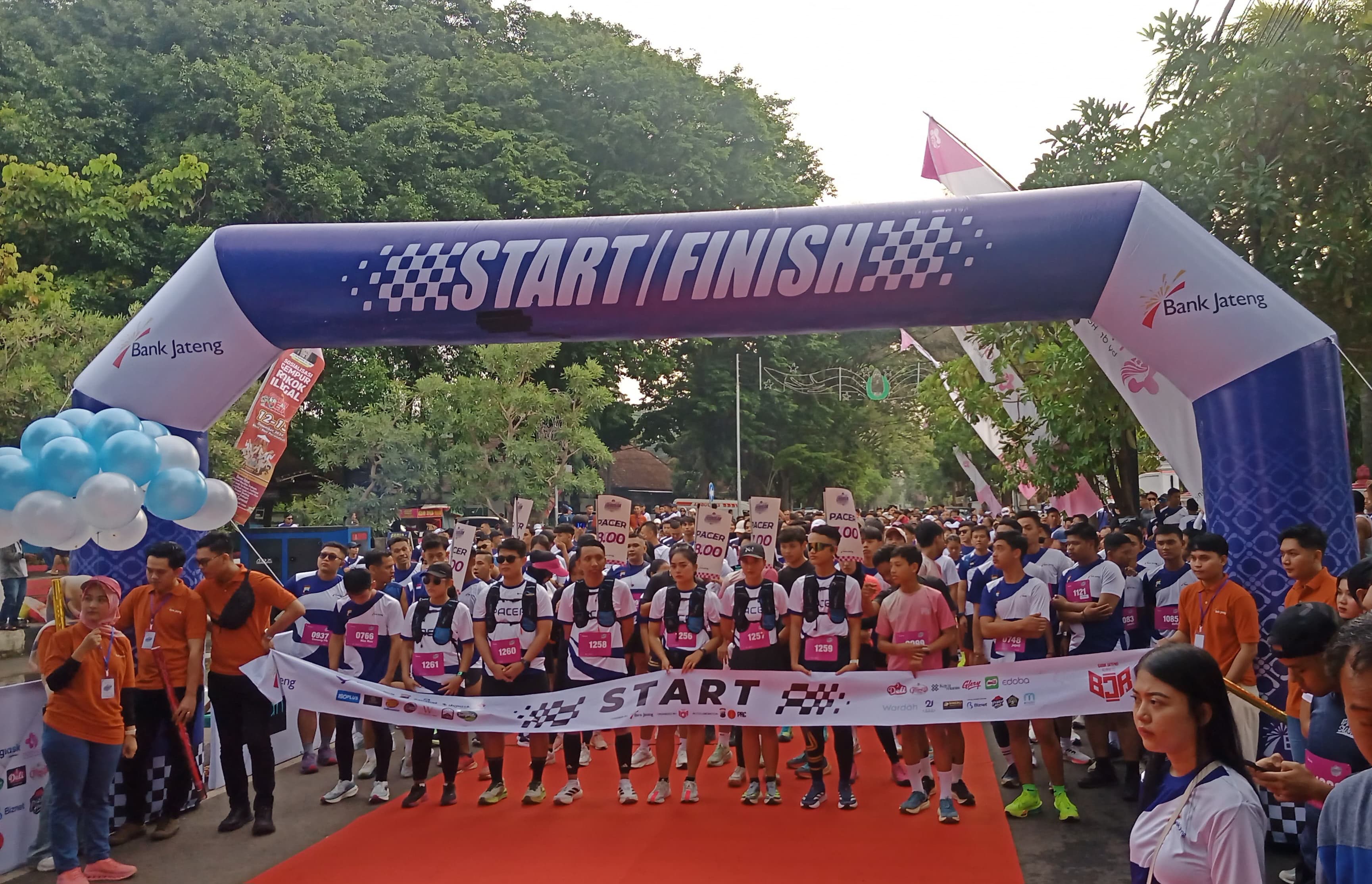 BUGAR: Sejumlah peserta saat mengikuti Grobogan Fun Run 5K di Kota Purwodadi, Grobogan.