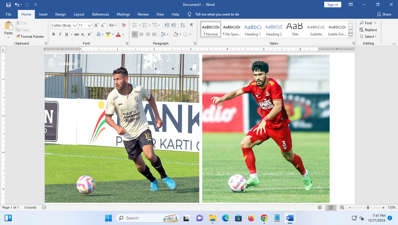Rahmatsho Rahmatzoda (KANAN. SUMBER: INSTAGRAM PERSIJAP)  Jason Romero. (KIRI. SUMBER: INSTAGRAM NUSANTARA UNITED)