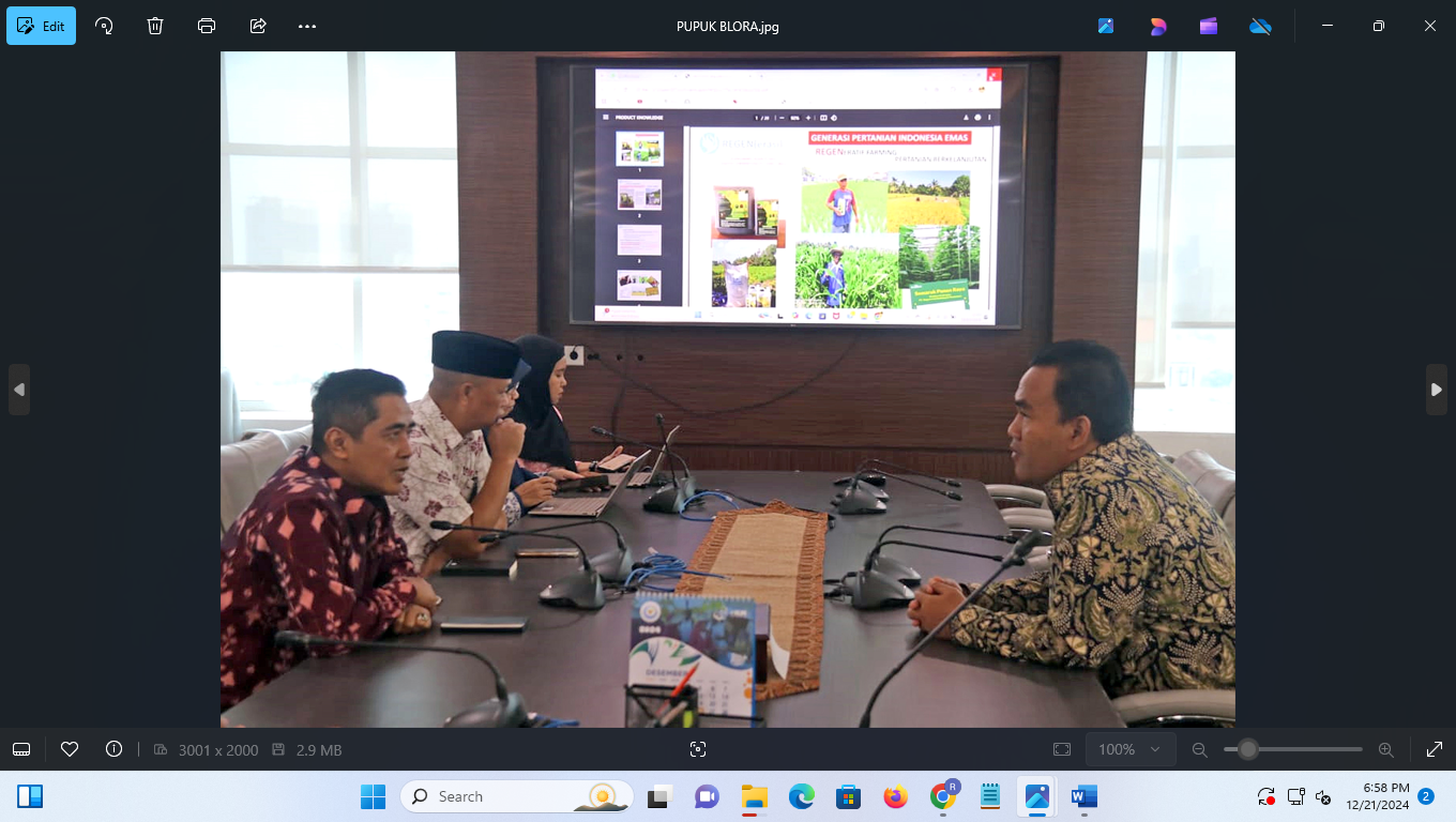 SIAP: Bupati Blora Arief Rohman saat koordinasi di Kementerian Kelautan dan Perikanan (KKP) Republik Indonesia. (PROKOMPIM PEMKAB BLORA UNTUK RADAR PATI)