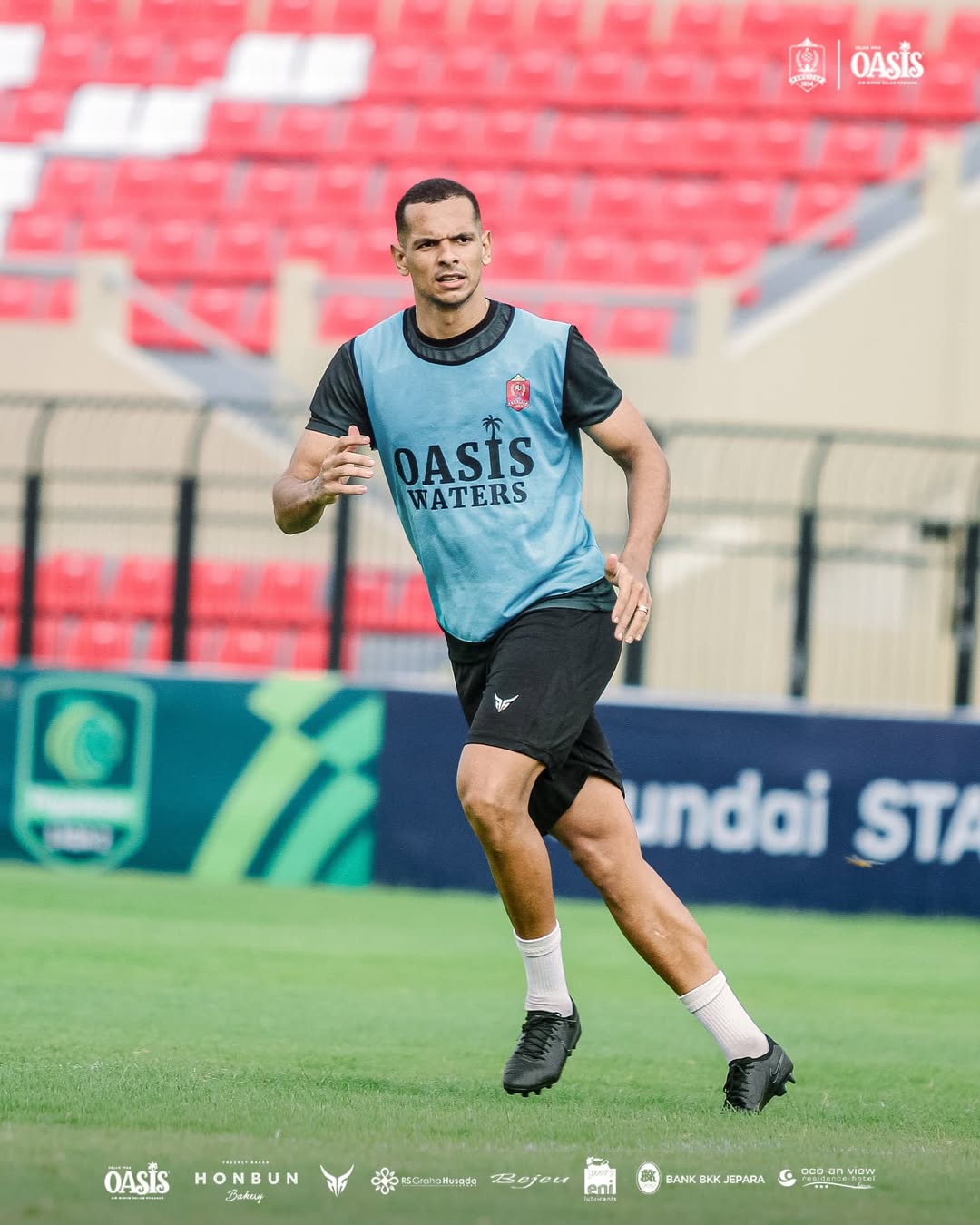 Leo Lelis bek asal Brazil didatangkan manajemen Persijap Jepara untuk menguatkan lini pertahanan. (INSTAGRAM PERSIJAP)