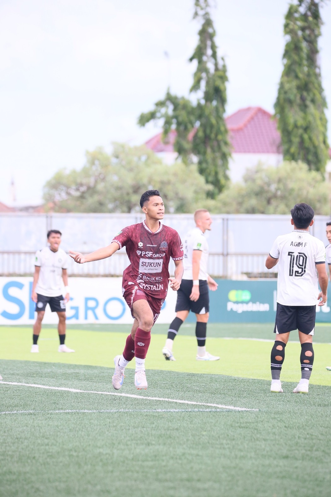 Gol semata wayang Krisna Sulistia Budianto membawa kemenangan Persipa Pati saat menjamu Persipal Palu di Stadion Joyokusumo. (PERSIPA UNTUK RADAR PATI)