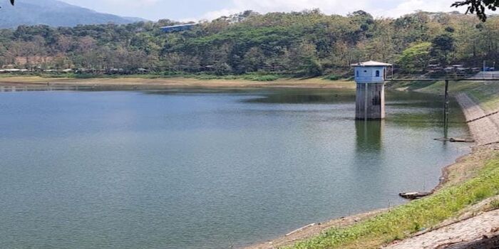 Pesona Waduk Gunung Rowo di Desa Sitiluhur, Kecamatan Gembong, Kabupaten Pati, Jawa Tengah.