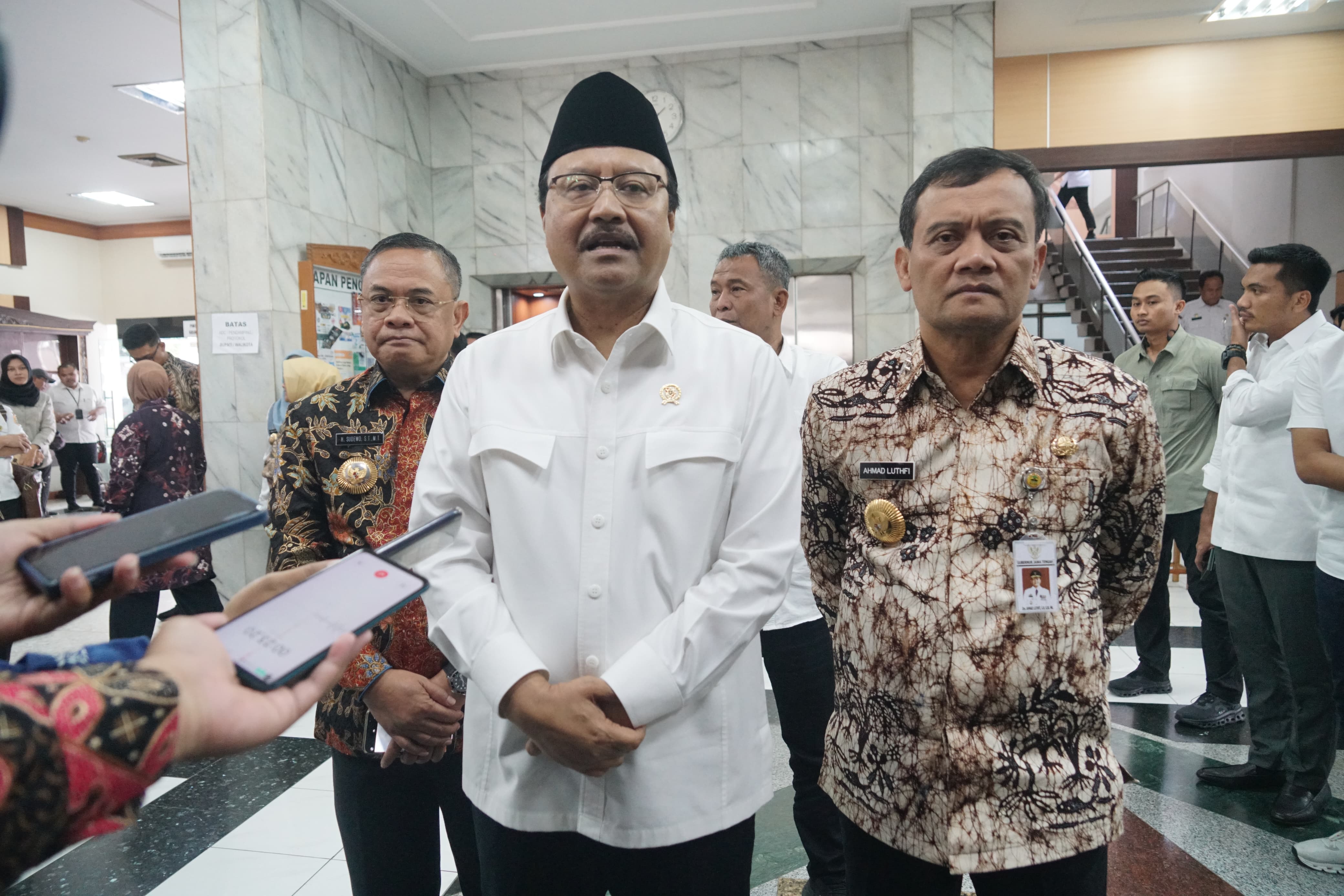 Bupati Pati, Sudewo, menghadiri kunjungan kerja Menteri Sosial pada Rabu (12/5) (RadarPati.ID)
