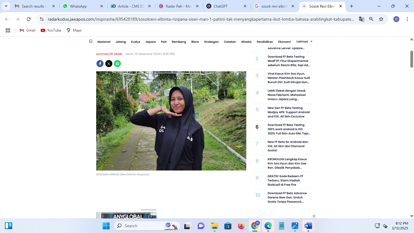 Revi Elbinta. (Dok Pri)