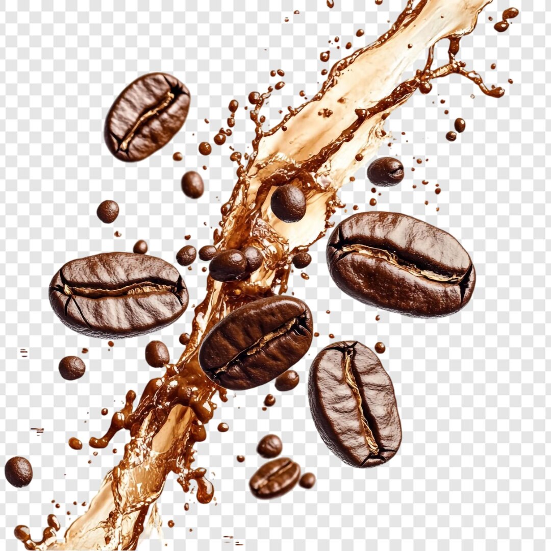 Ilustrasi biji kopi